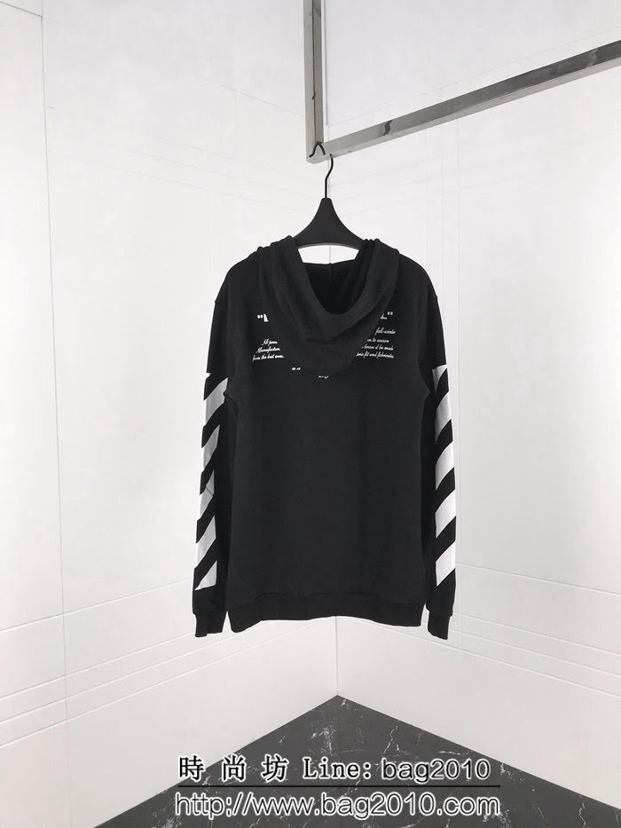 OFF-white18ss秋冬新款 貝爾尼尼人像印花 純棉衛衣 情侶款 ydi1264